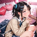 メスガキ白ギャルJKとの対決💕 4枚目