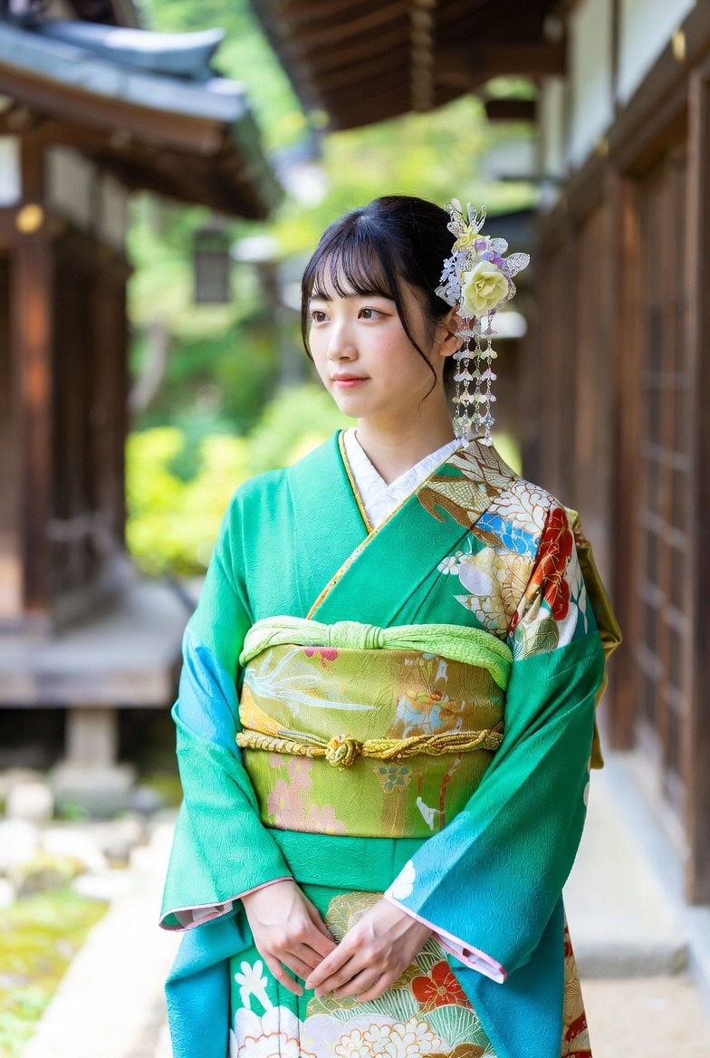 晴れ着姿