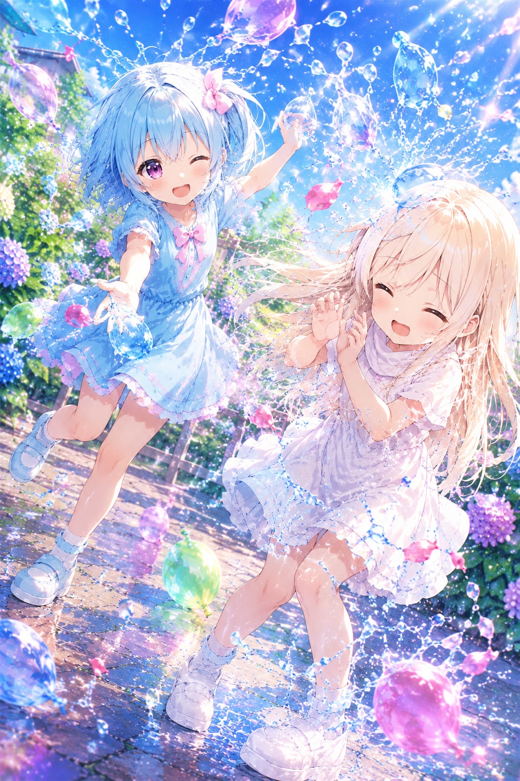 水風船遊び💦🎈
