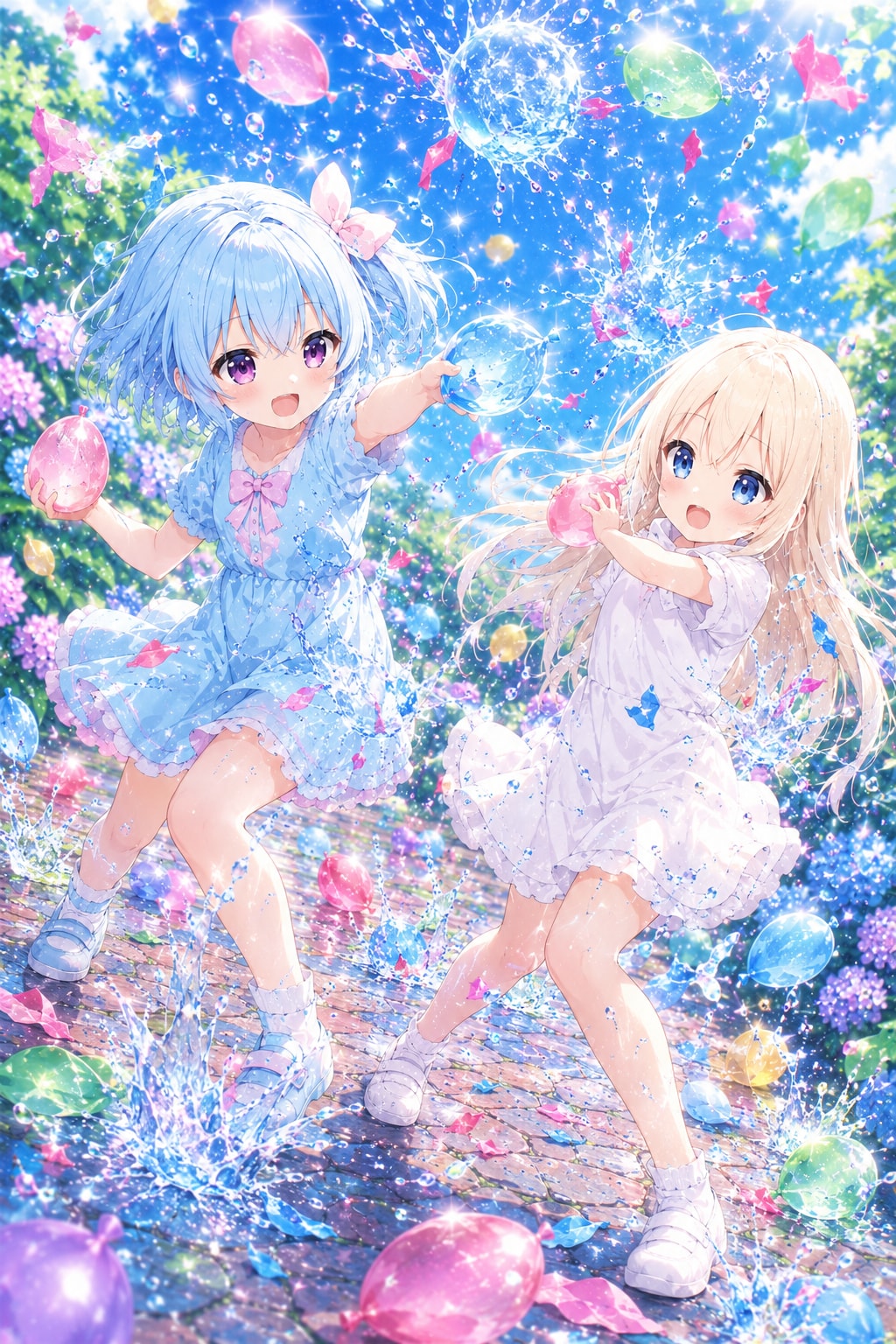 水風船遊び💦🎈