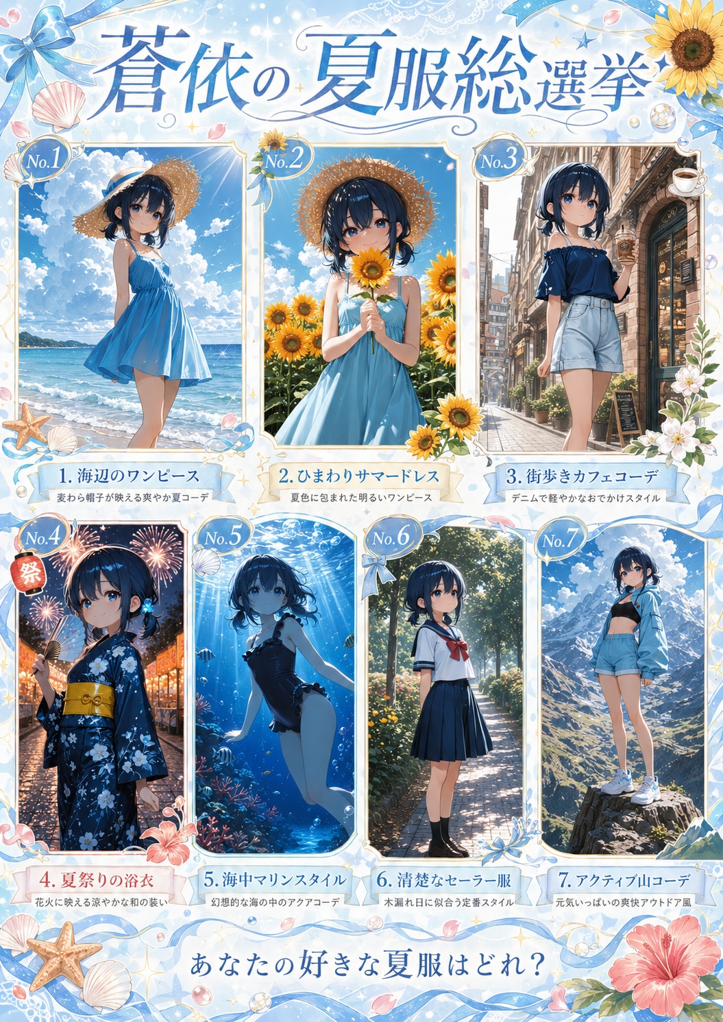 蒼依の夏服総選挙！