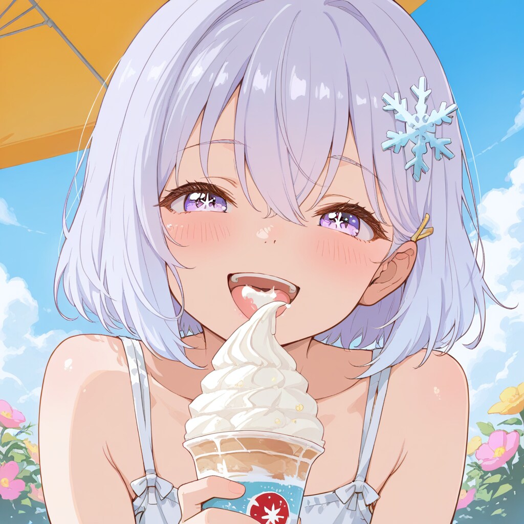 ソフトクリーム(๑'ڡ'๑)୨♡