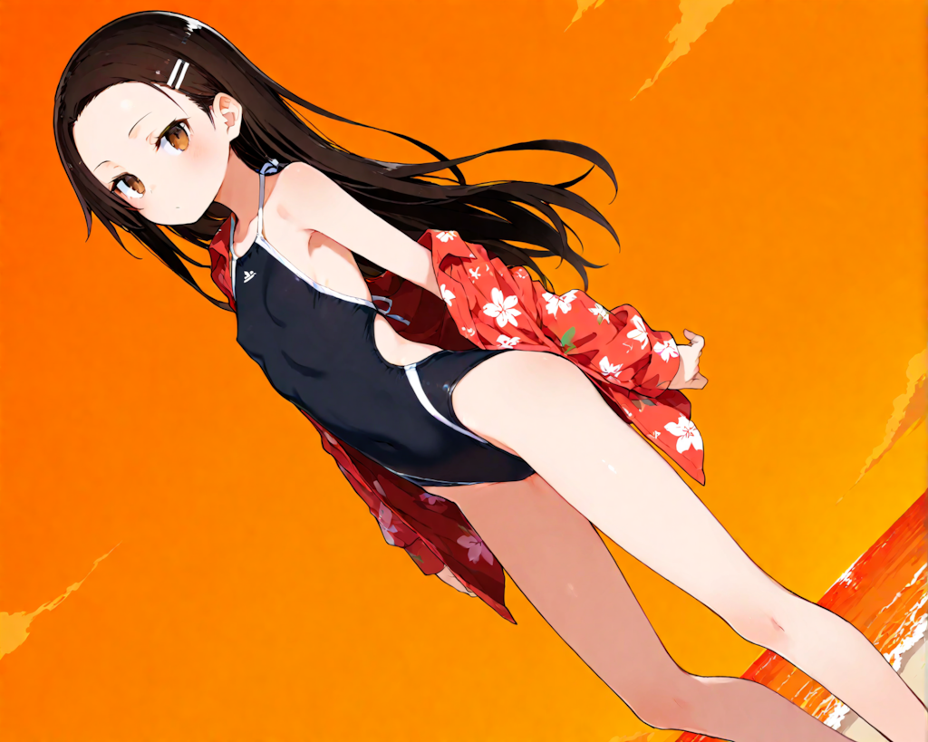 にこちゃん -Flat chest club in Summer-