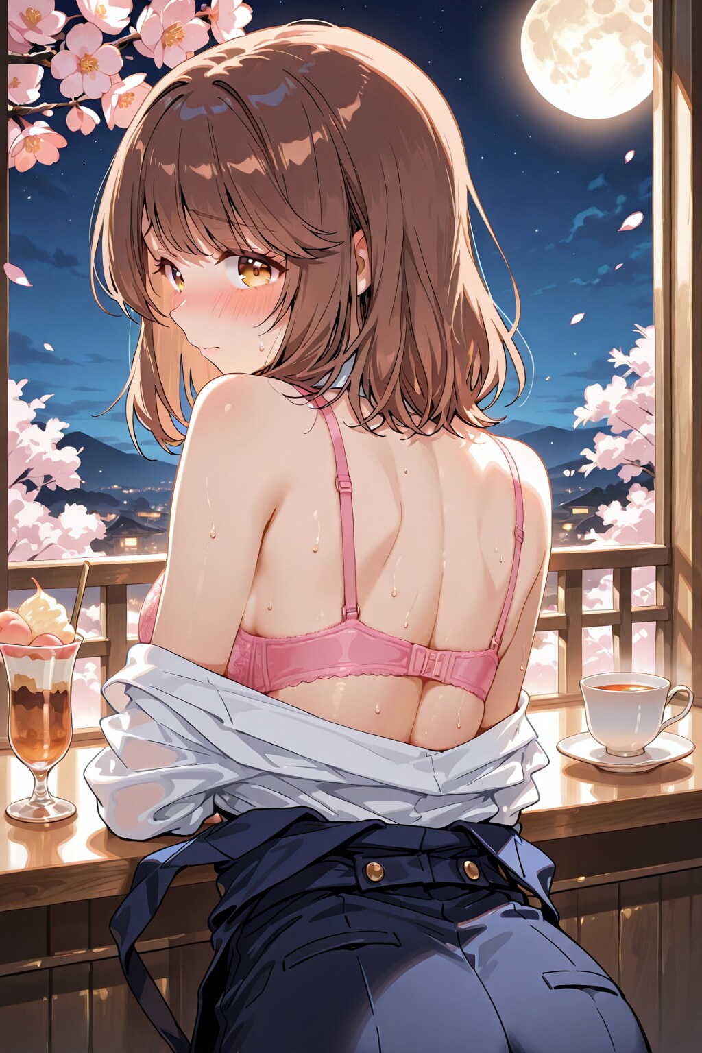 執事衣装の心実を後ろから(ちちぷい版)