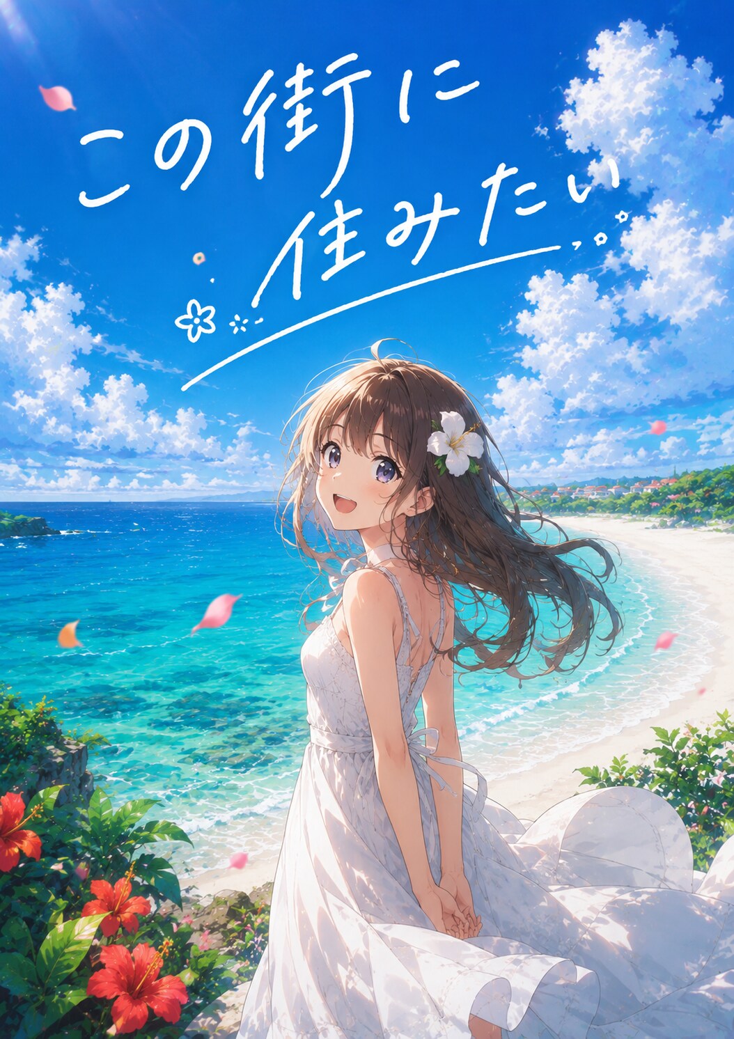 海が綺麗な街をPR