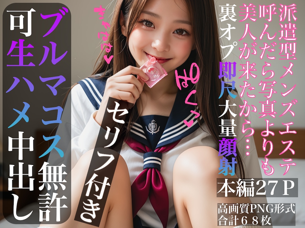 【宣伝】派遣型メンズエステ呼んだら写真よりも美人が来たから…裏オプ即尺大量顔射　ブルマコス無許可生ハメ中出し