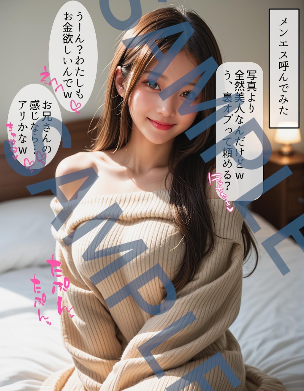 【宣伝】派遣型メンズエステ呼んだら写真よりも美人が来たから…裏オプ即尺大量顔射　ブルマコス無許可生ハメ中出し