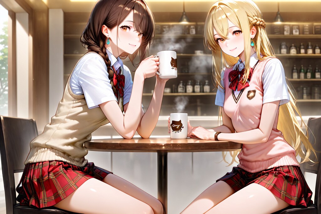 澪奈 & 歩美 Summer Uniform (4)