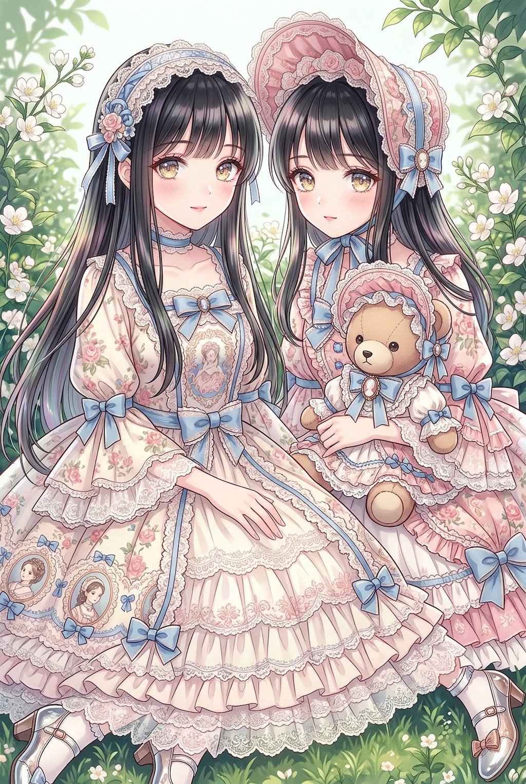 薔薇庭園の優雅な午後