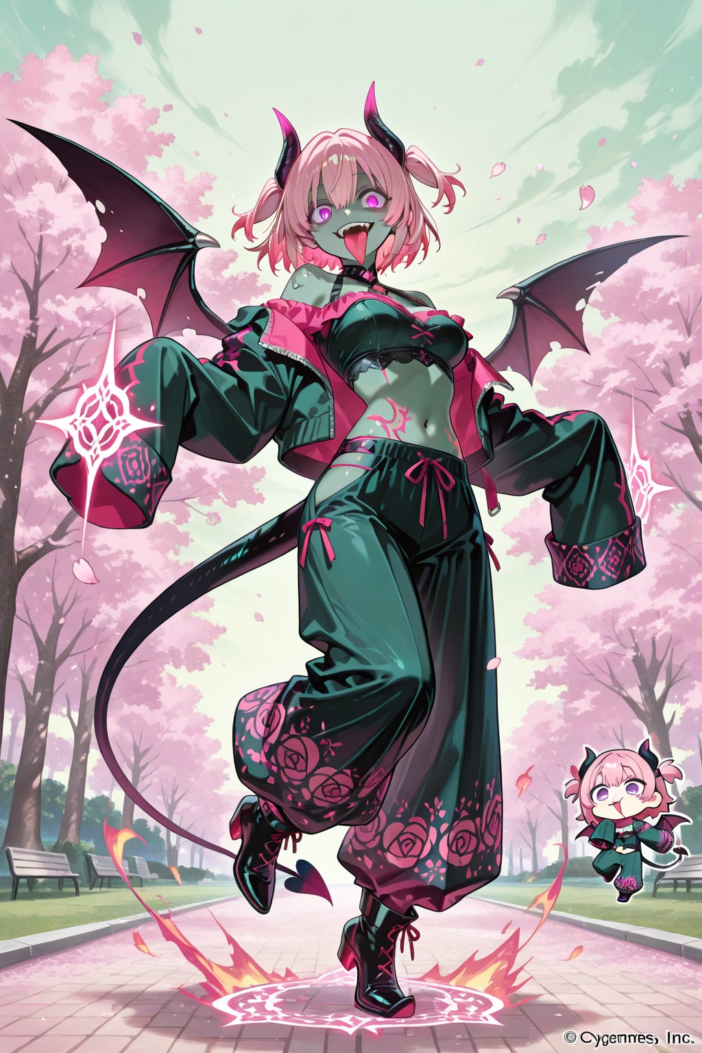 戯れに邪悪な悪魔ガール登場 | の人気AIイラスト・グラビア