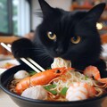 黒猫とseafood noodle 5枚目