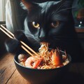 黒猫とseafood noodle 4枚目