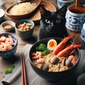 黒猫とseafood noodle 3枚目