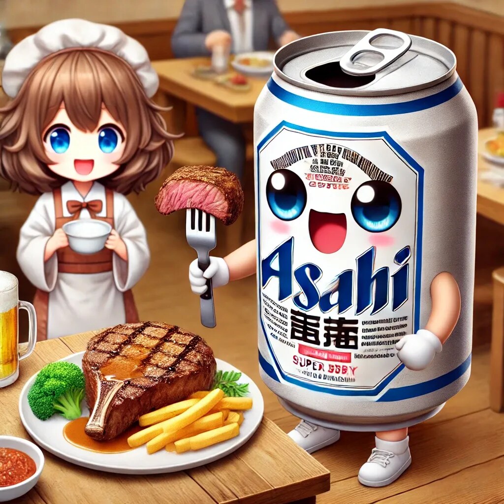肉食系ビールと給仕の小さな女の子