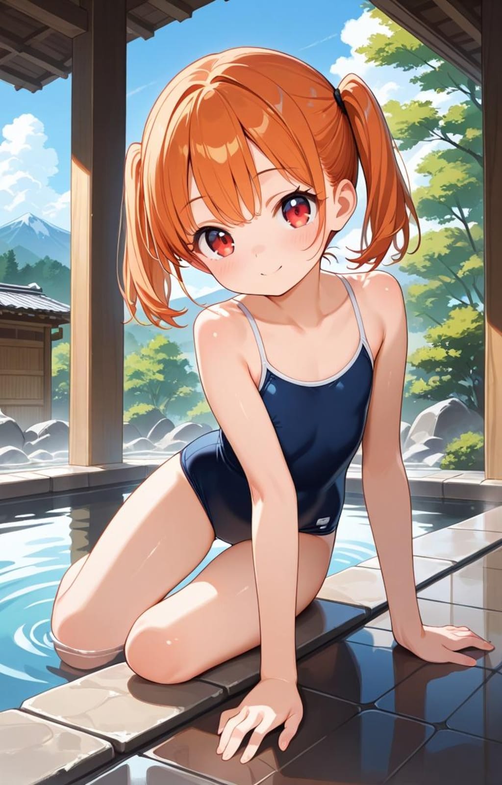 スク水温泉「南都みかん」