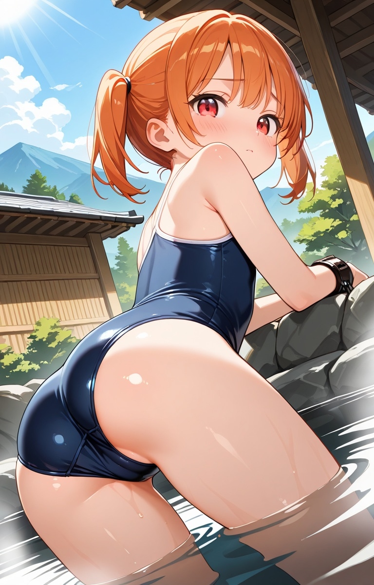 スク水温泉「南都みかん」