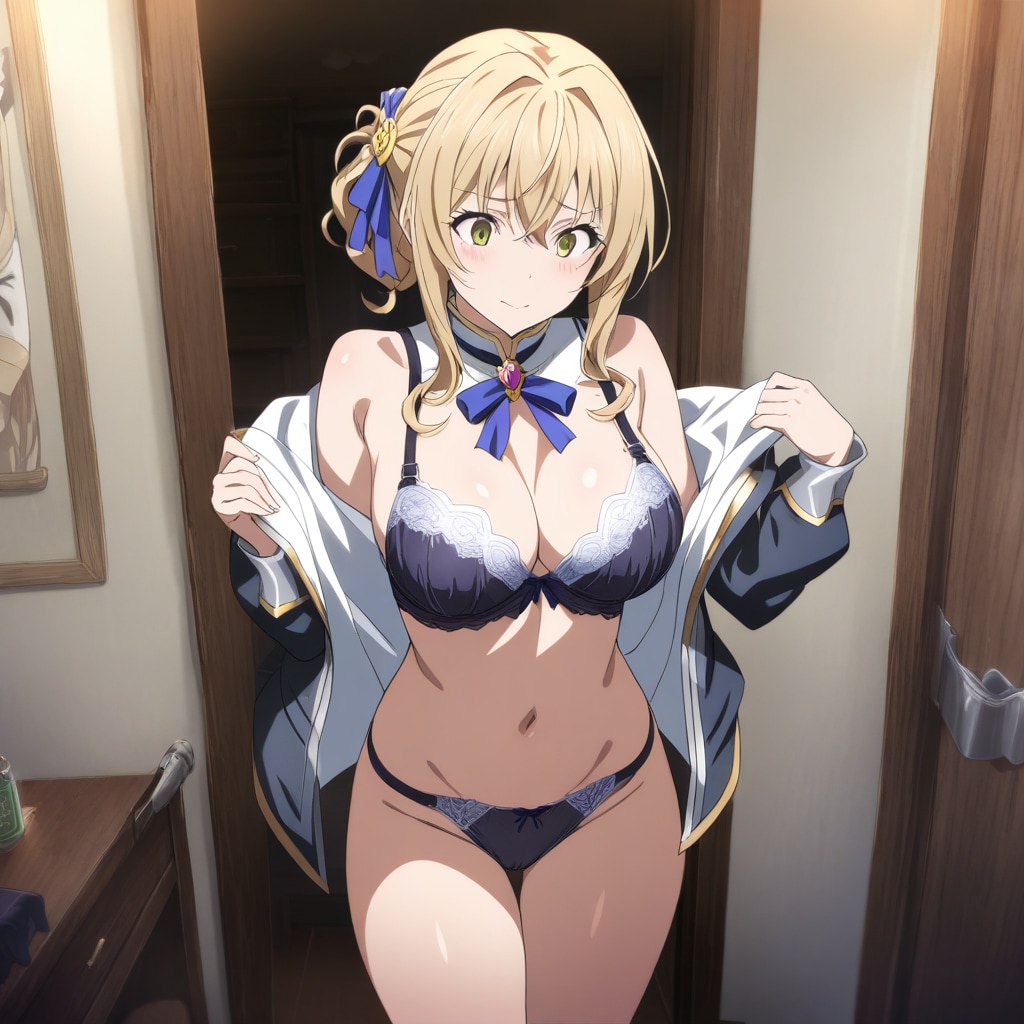 受付嬢着替え中