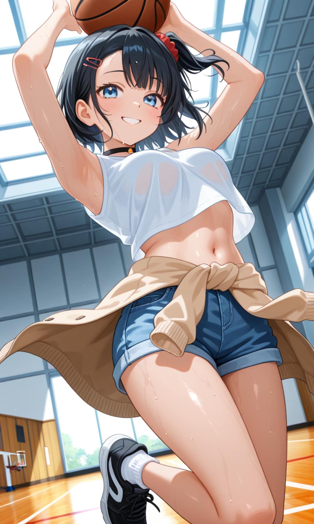 幼馴染が無防備になる瞬間inバスケコート