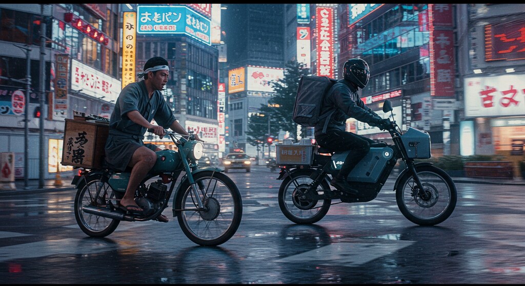 出前 vs フードデリバリー