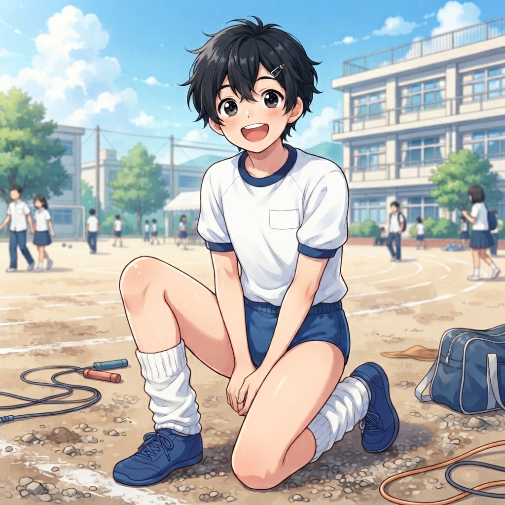 ブルマ姿の男の娘