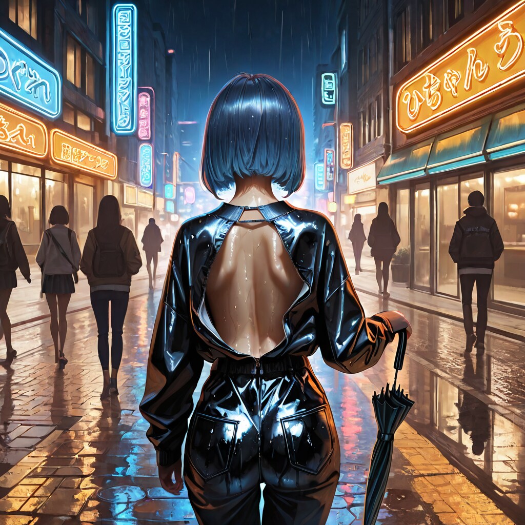 雨上がりの都会スナップ | の人気AIイラスト・グラビア