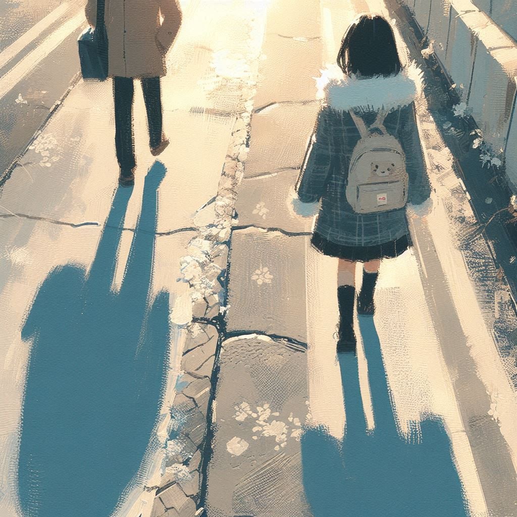 二人の影も重なって | の人気AIイラスト・グラビア