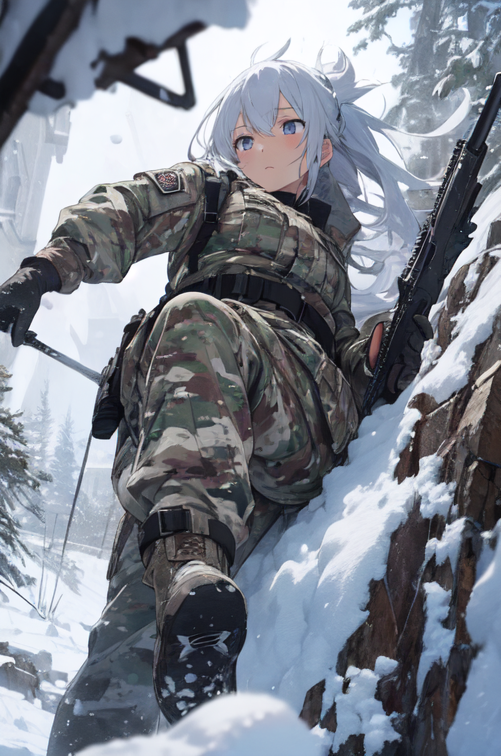 雪山の兵士