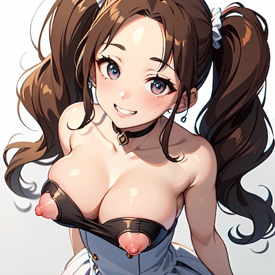 茶髪ツインテ娘がいろいろポロリ