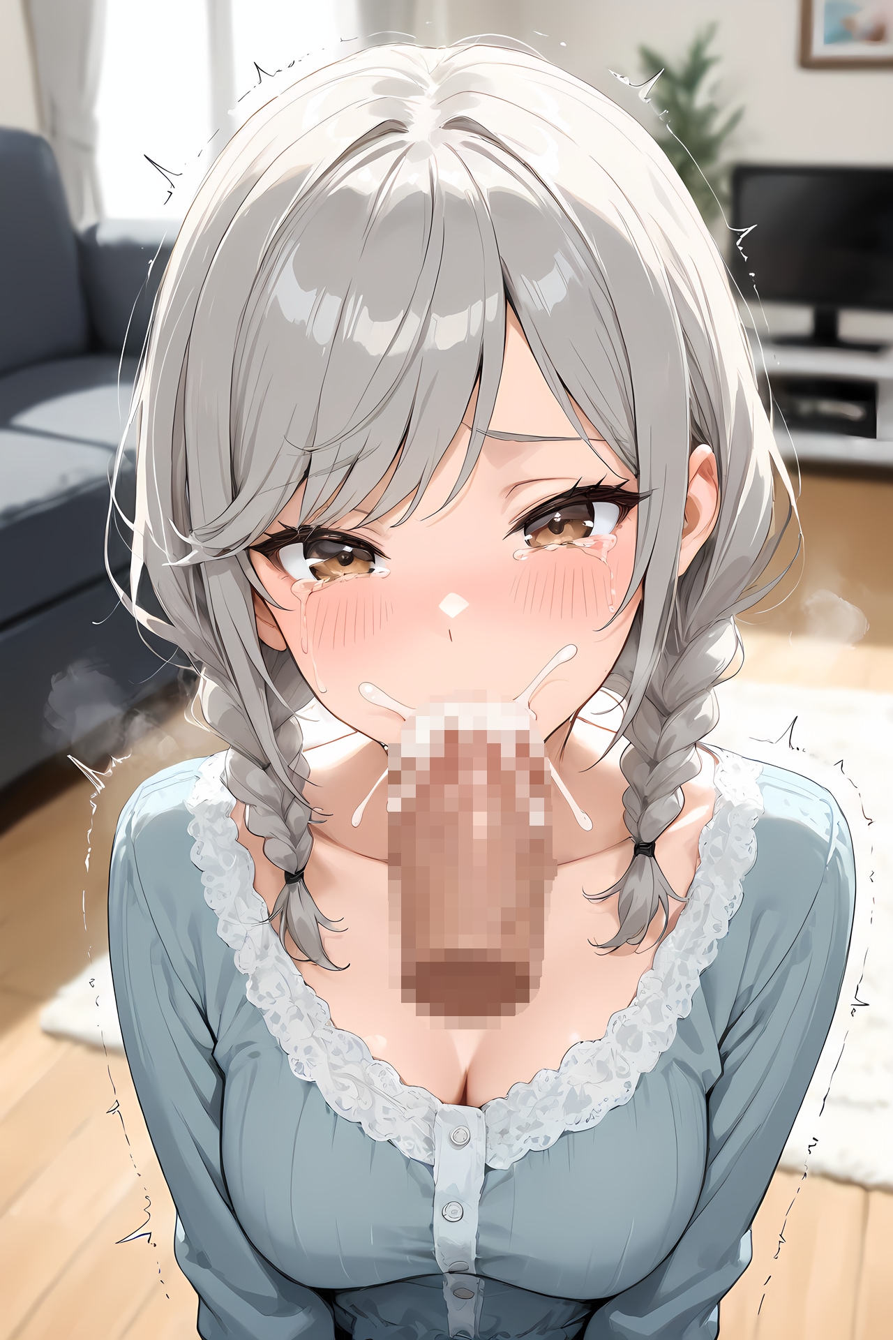 口で処理してくれるお姉ちゃん