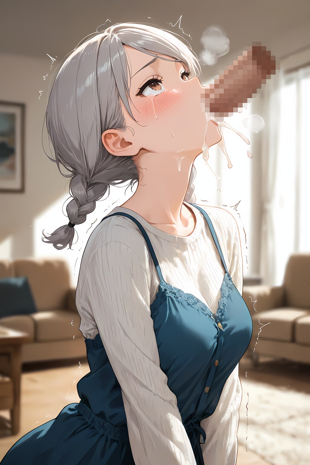 口で処理してくれるお姉ちゃん