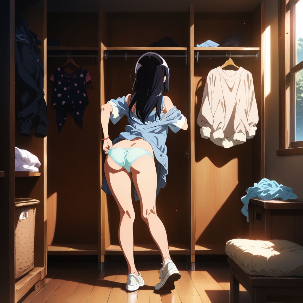 高坂麗奈着替え中