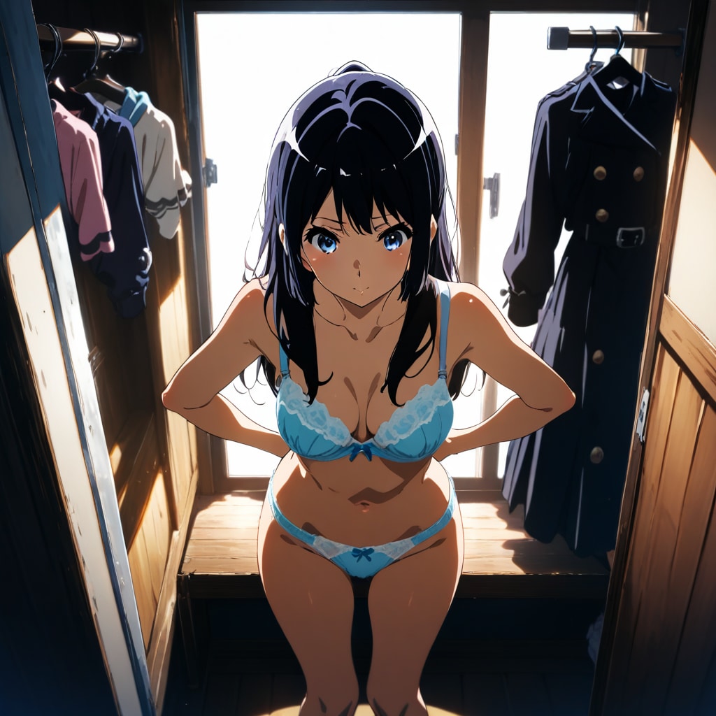 高坂麗奈着替え中
