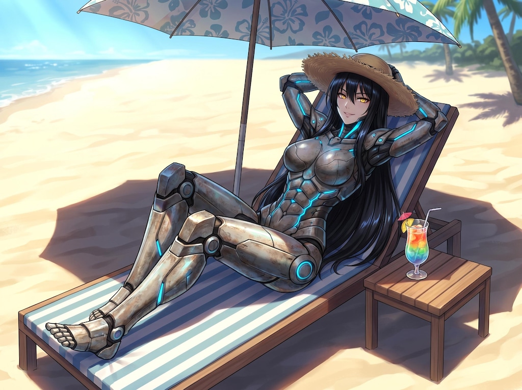 ビーチのサイボーグ