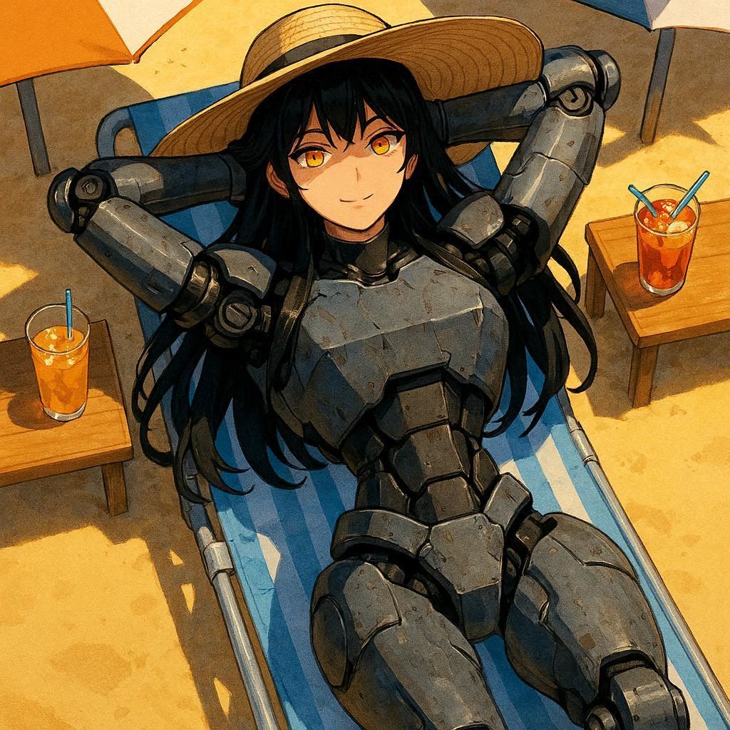 ビーチのサイボーグ | の人気AIイラスト・グラビア