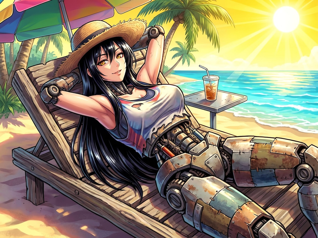 ビーチのサイボーグ