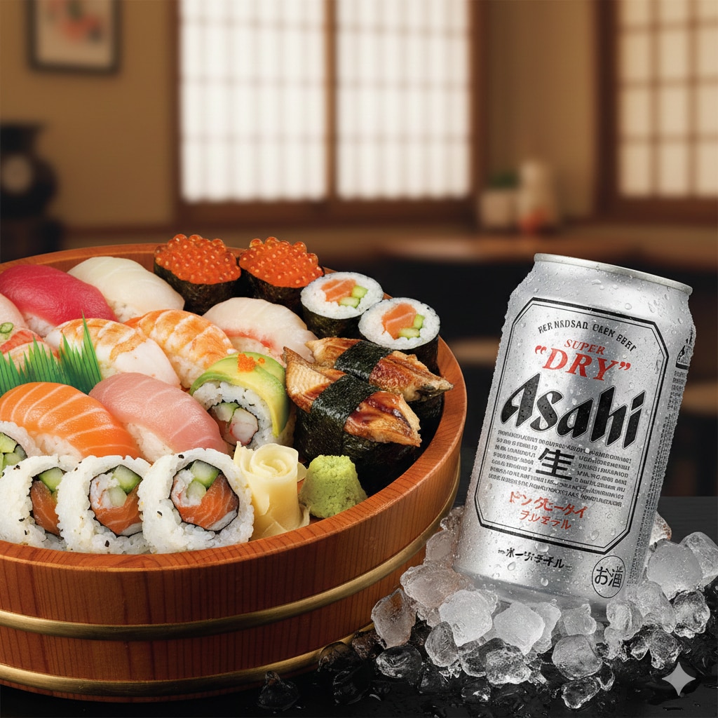 【晩飯】寿司、キンキンのやつ