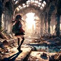 廃墟と少女① 2枚目