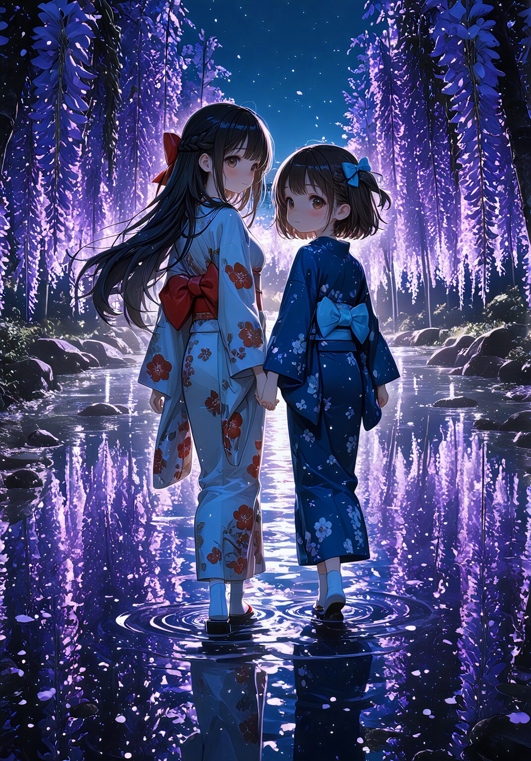 藤の帳に、ふたり