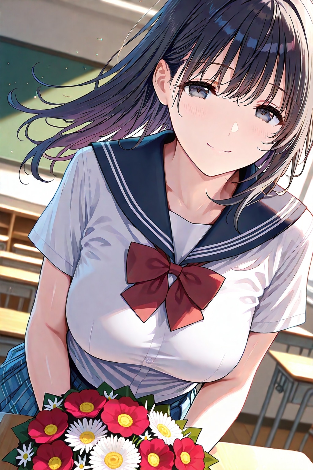 花束あげる
