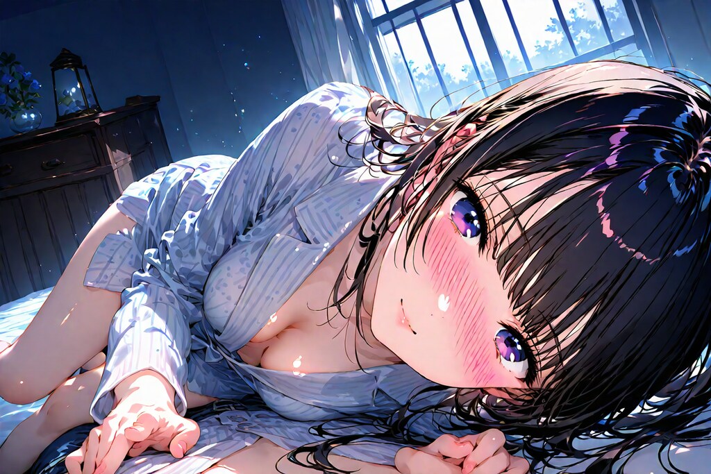 ご主人様のベッドで一緒に１夜を過ごす絵梨奈ちゃん❤️