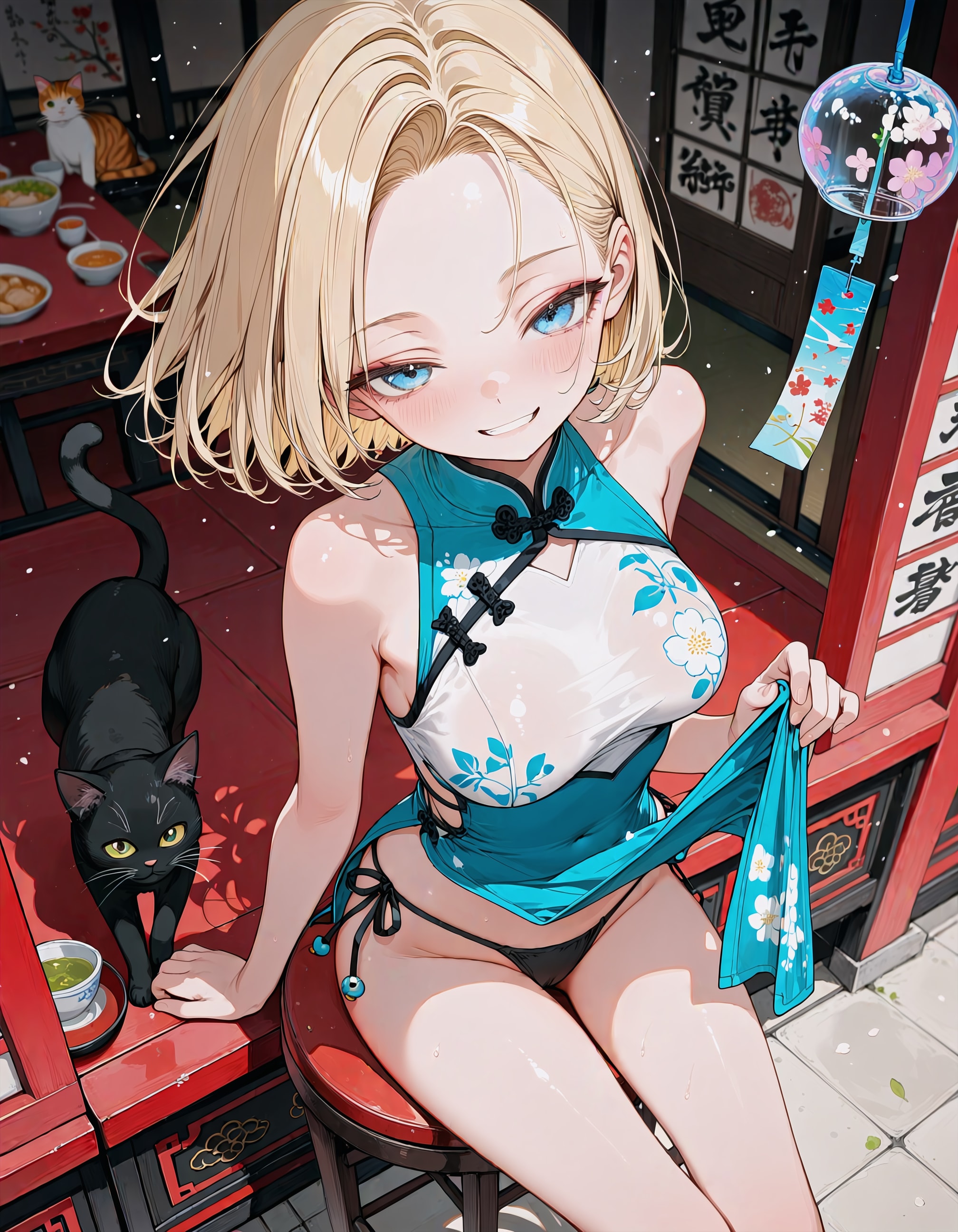 この下がどうなってるかって？ ちらっ