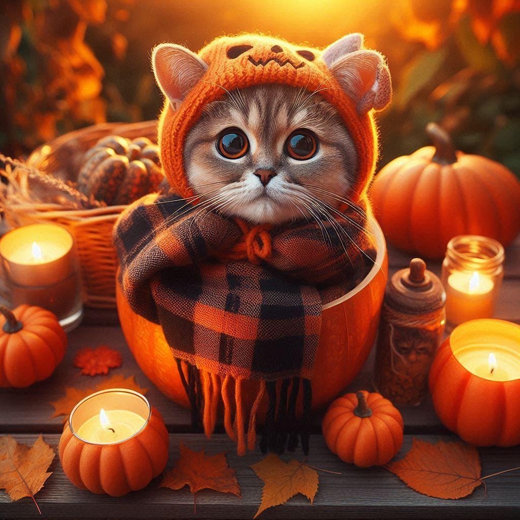 ハロウィン猫