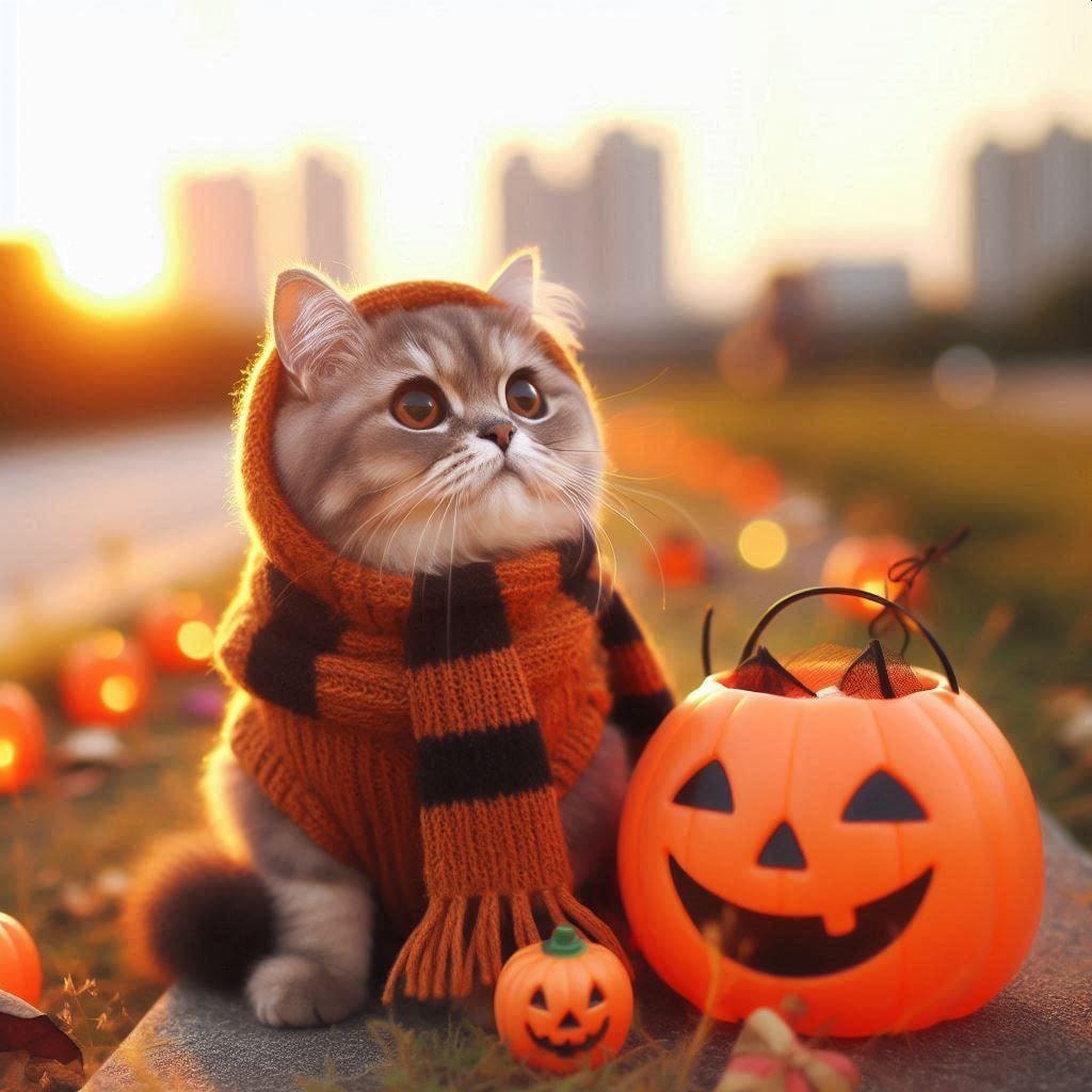 ハロウィン猫