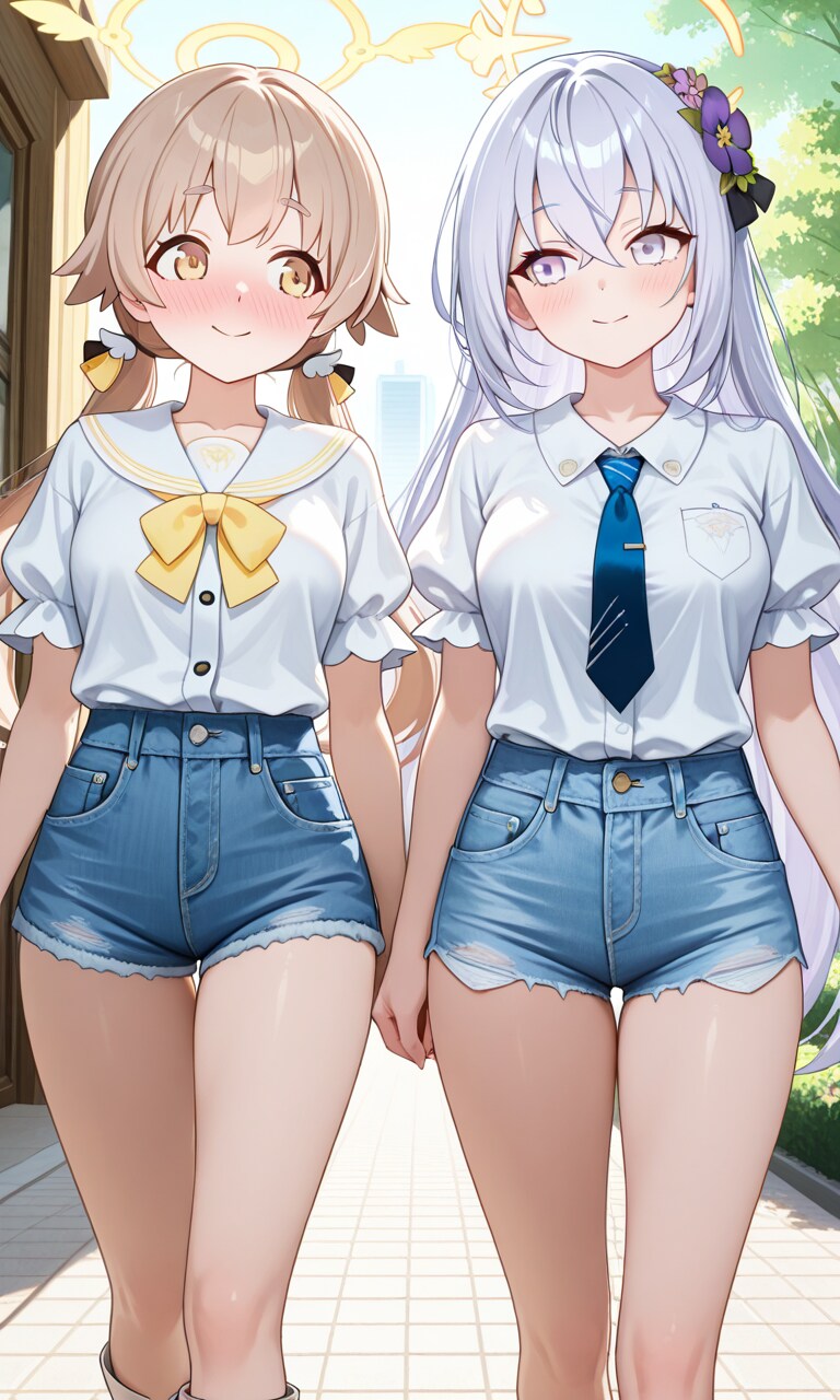 ヒフミとアズサ　夏私服2-6