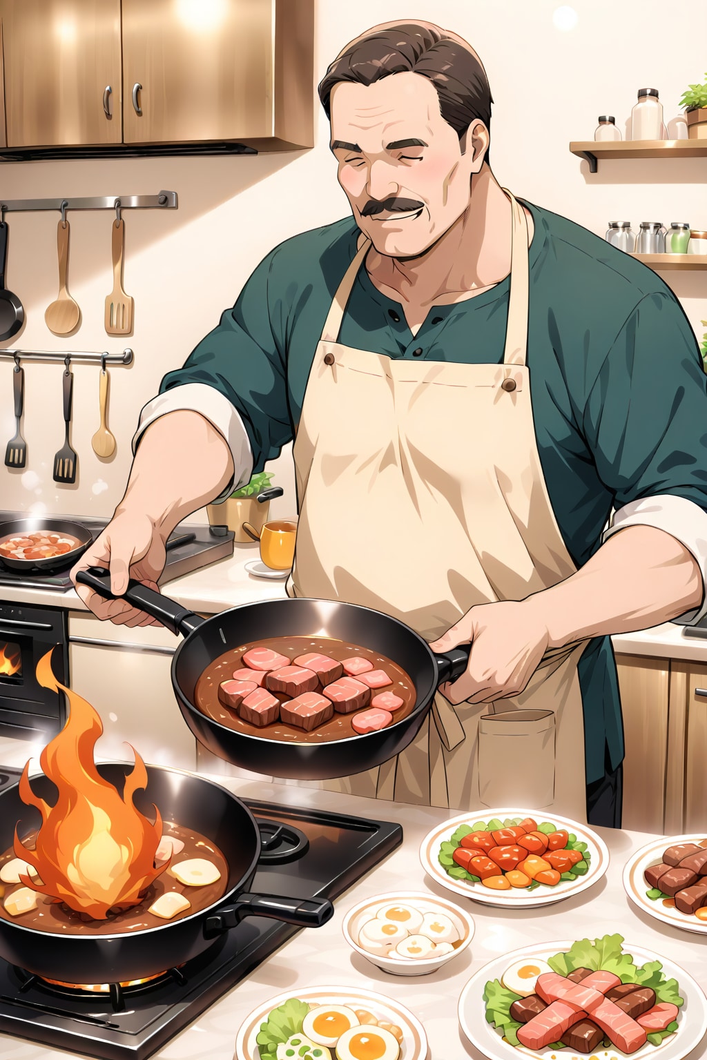 男のキッチン！ | の人気AIイラスト・グラビア