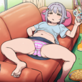 だらしなく漫画を読む 6枚目