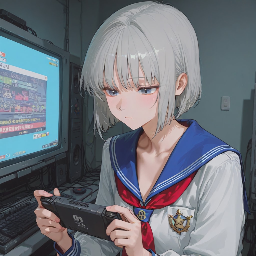 携帯ゲーム機 | の人気AIイラスト・グラビア