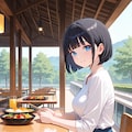 黒髪栞さん 3枚目