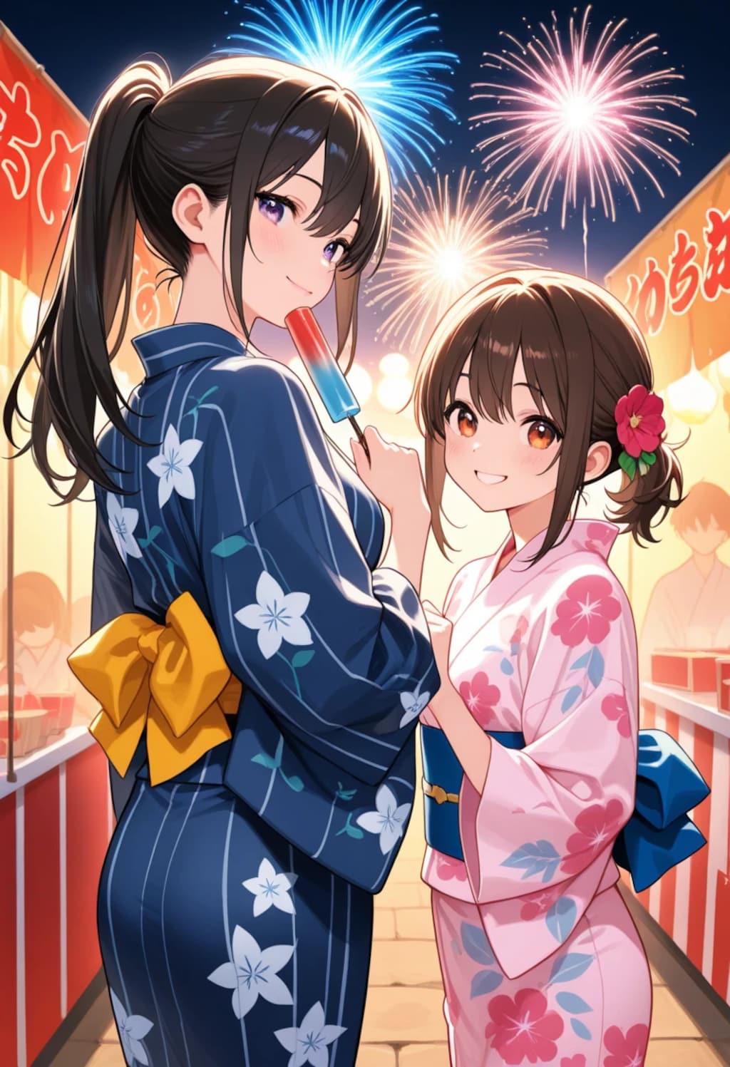 2人の夏祭り