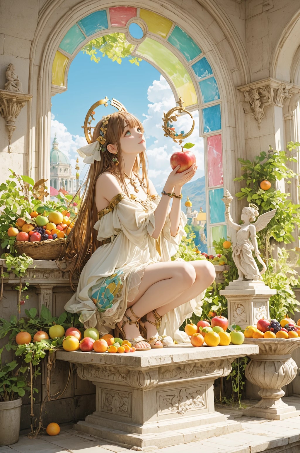 フルーツと美少女